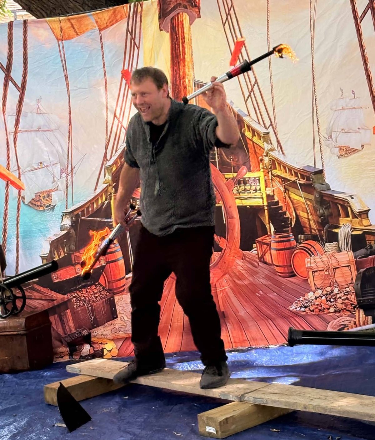 Pirate fire show